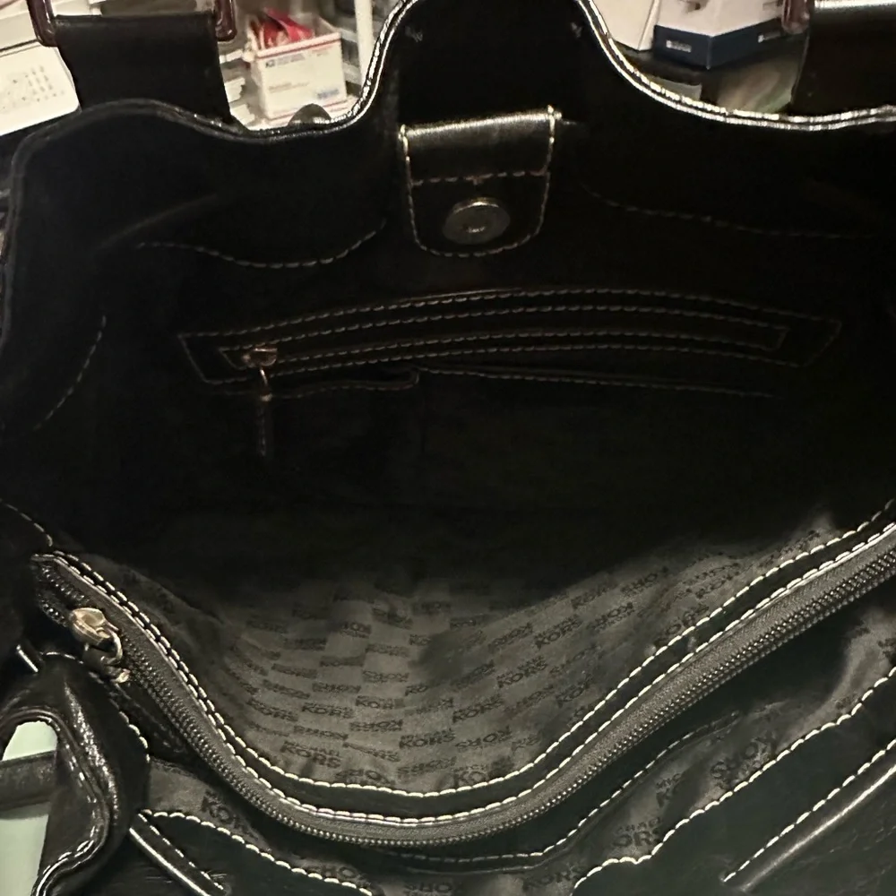 Michael Kors large Brookville tote bag. Gorgeous black pebble leather 15 x 12 - Picture 3 of 10